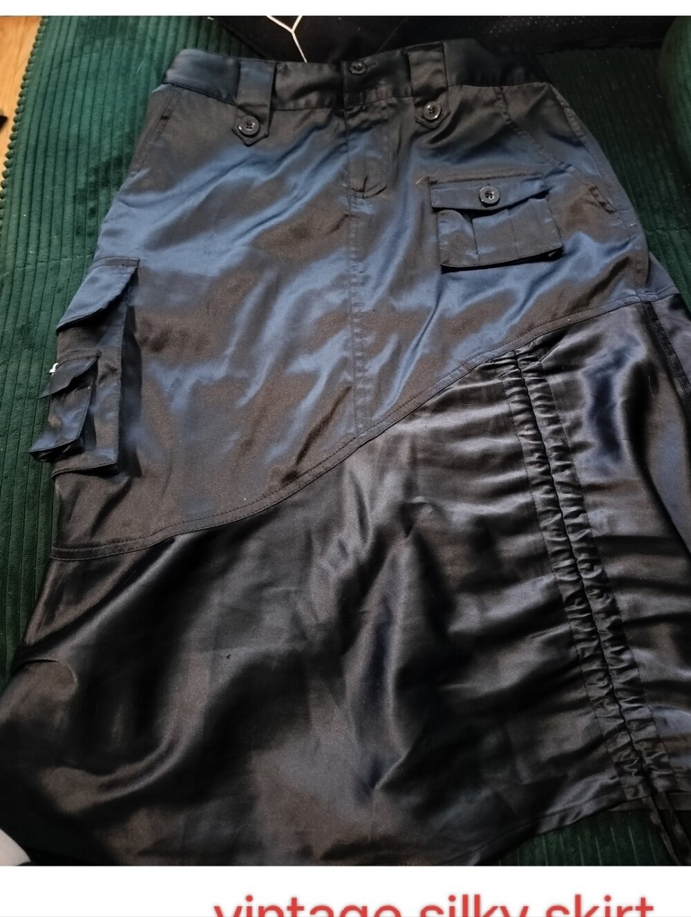 Y2k Silk Like Skirt